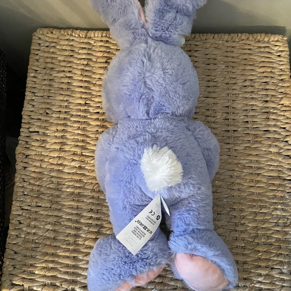 Disney Store Minnie Mouse Easter Bunny Plush Toy Doll 18" Purple Rabbit 2019 - Picture 3 of 4